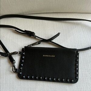 Bandolier Black Studded Phone Case with Silver Accents